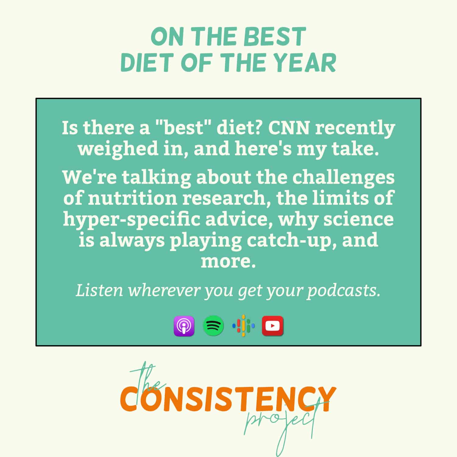 Episode 25: on the Best Diet of the Year